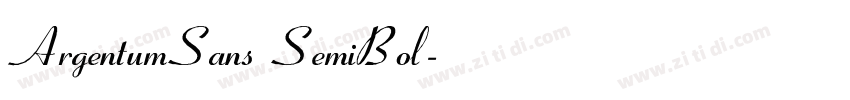 ArgentumSans SemiBol字体转换 ArgentumSans SemiBol字体转换